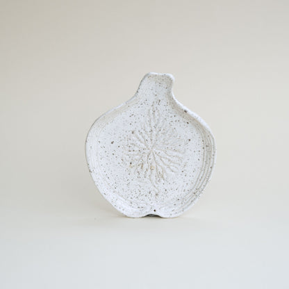 Handmade Dotted Ceramic Fig Incense Holder