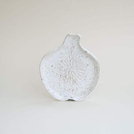 Handmade Dotted Ceramic Fig Incense Holder