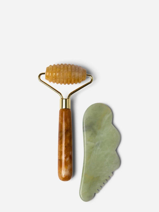 The Gua Sha & Ridged Roller Set