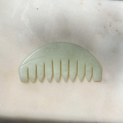 Scalp Gua Sha Comb – Stone Scalp Massage Tool