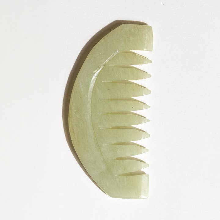 Scalp Gua Sha Comb – Stone Scalp Massage Tool