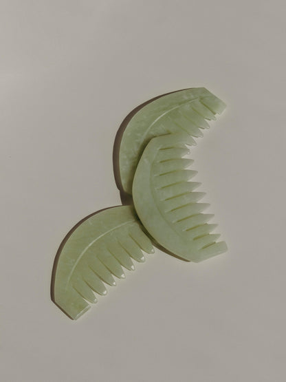 Scalp Gua Sha Comb – Stone Scalp Massage Tool
