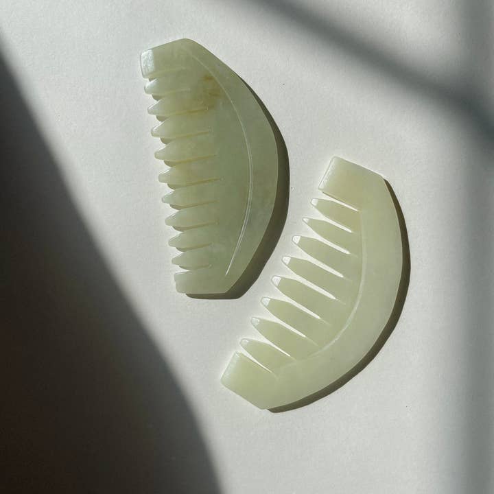 Scalp Gua Sha Comb – Stone Scalp Massage Tool