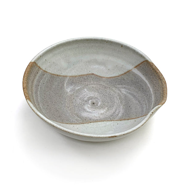 Ceramic Smudge Bowl with Incense Holder