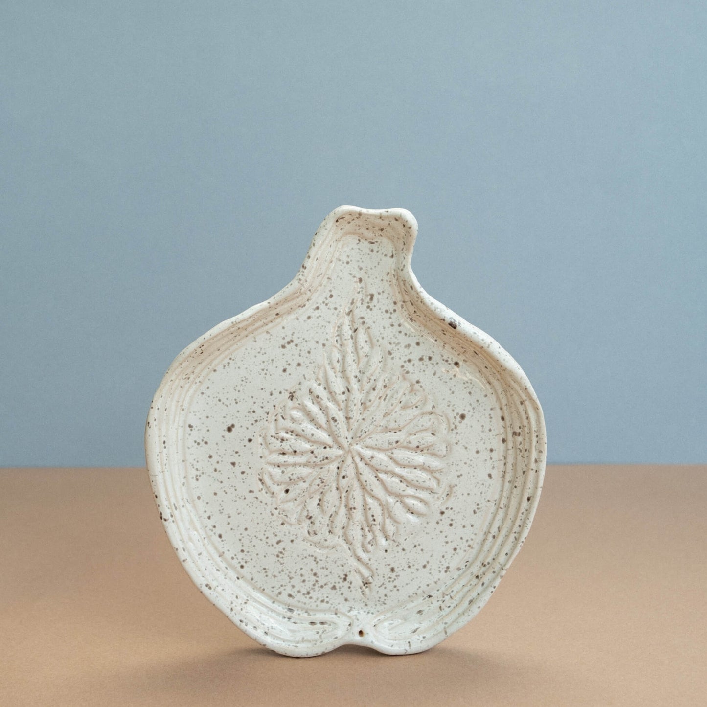 Handmade Dotted Ceramic Fig Incense Holder
