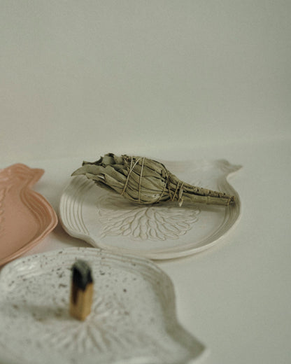 Handmade Ceramic Fig Incense Holder