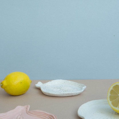 Handmade Dotted Ceramic Fig Incense Holder
